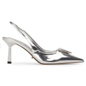 Tony Bianco Bertie Slingback in Silver Shine